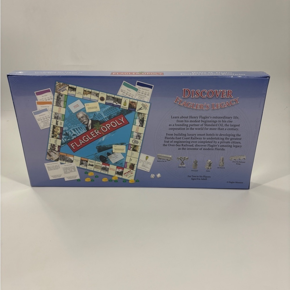 Flagler Opoly Monopoly Game Board Game New Sealed Standard Oil Company Florida - Picture 2 of 4
